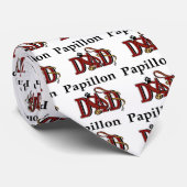 Papillon Dad Gifts Stropdas (Opgerold)