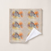 Papillon d'anniversaire (Gant de toilette)