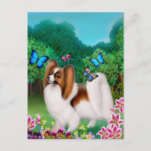 Papillon dans la carte postale Garden (Devant)
