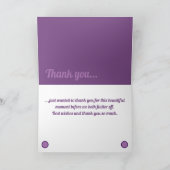 Papillon dans le carte de remerciements de fleurs (Intérieur)