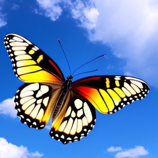 Papillon Dans Le Ciel T-shirt