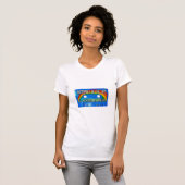 Papillon dans le Sky™ T-Shirt 80s Cassette Design (Devant entier)