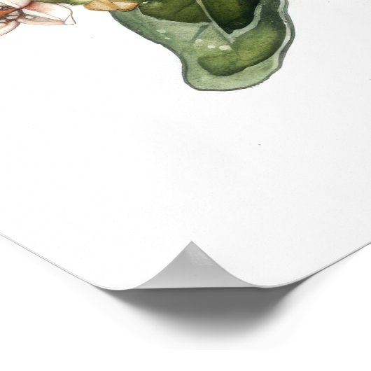 Papillon d'art Tiger Milkweed Affiche d'impression (Coin)