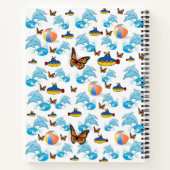 Papillon dauphin de Carnet spiral (Dos)