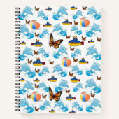 Papillon dauphin de Carnet spiral (Devant)
