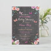 Papillon de baby shower c'est un invitation de (Debout devant)