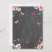 Papillon de baby shower c'est un invitation de (Dos)