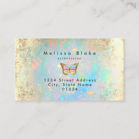 papillon de carte de fidélité (Dos)