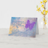 papillon de carte d'encouragement, citation (Fleur jaune)