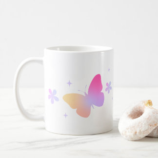 Papillon de charme Design Lait et café Mug