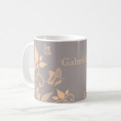 Papillon de corail Mug florale (Devant gauche)