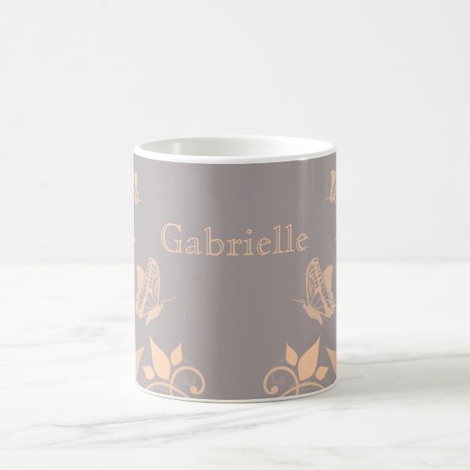 Papillon de corail Mug florale (Centre)