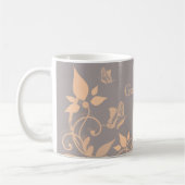 Papillon de corail Mug florale (Gauche)