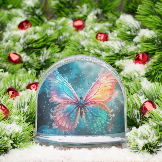 Papillon de couleur vive avec ailes éthérées (Noël)