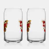 Papillon de fleurs rouges aux roses rouges (Droite)