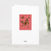 Papillon de la carte de voeux de la Saint-Valentin (Dos)