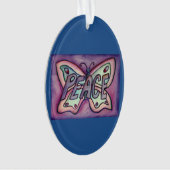Papillon de la paix Word Art Cadeau de vacances (devant)