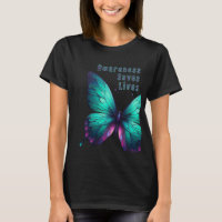 Papillon de l'espoir - T-shirt pour la prévention
