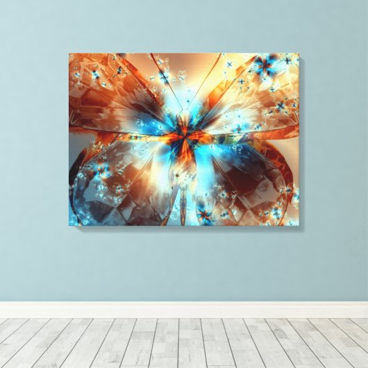 Papillon de lumière - Toile (Insitu (Plancher de Bois))
