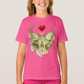 Papillon de lune T-Shirt Floral | Botanique Vintag