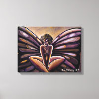 Papillon de Madame III Impression en toile étirée