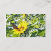 Papillon de monarque sur le carte de visite de (Dos)