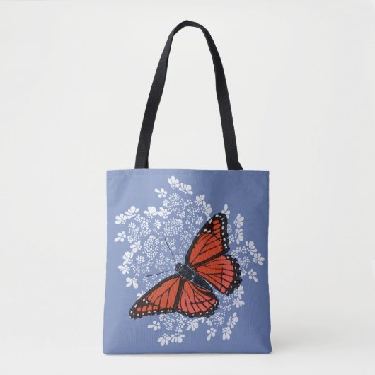 Papillon de monarque sur le sac fourre-tout à (Devant)