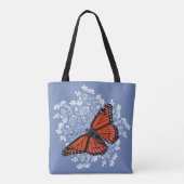 Papillon de monarque sur le sac fourre-tout à (Dos)