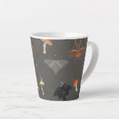 papillon de nuit motif Latte Mug (Angle droit)