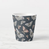 papillon de papillon de nuit motif Latte Mug (Devant)