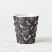 papillon de papillon de nuit motif Latte Mug (Devant)