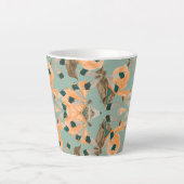 papillon de papillon de nuit motif Latte Mug (Devant)