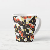 papillon de papillon de nuit motif Latte Mug (Angle droit)