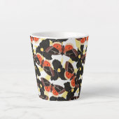 papillon de papillon de nuit motif Latte Mug (Devant)
