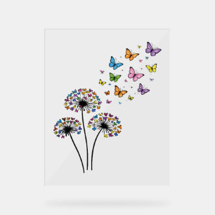Papillon de pissenlit en vol