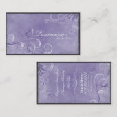 Papillon de remous de cru de carte de visite de (Devant / Derrière)