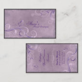 Papillon de remous de pourpre de rose de carte de (Devant / Derrière)