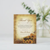 Papillon de tournesol en Merci sympathique (Debout devant)