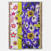 Papillon de tournesol lancer couverture (devant Vertical)