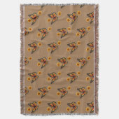 Papillon de tournesol lancer couverture (devant Vertical)