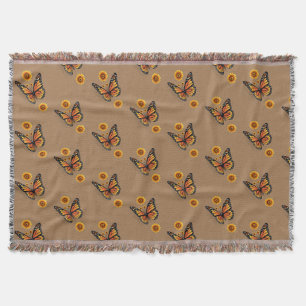 Papillon de tournesol lancer couverture