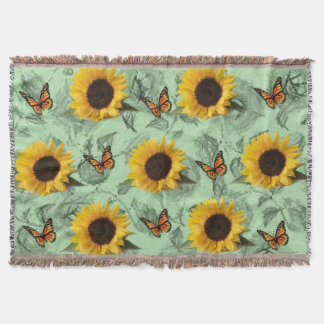 Papillon de tournesol lancer couverture