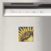 Papillon de tournesol Magnet d'art (In Situ (Lave-vaisselle))