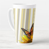 Papillon de tournesolTulipe Latte Mug (Angle gauche)