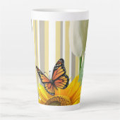 Papillon de tournesolTulipe Latte Mug (Devant)