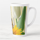 Papillon de tournesolTulipe Latte Mug (Droite)