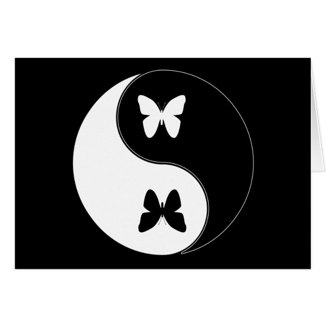 Papillon de Yin Yang (Devant horizontal)
