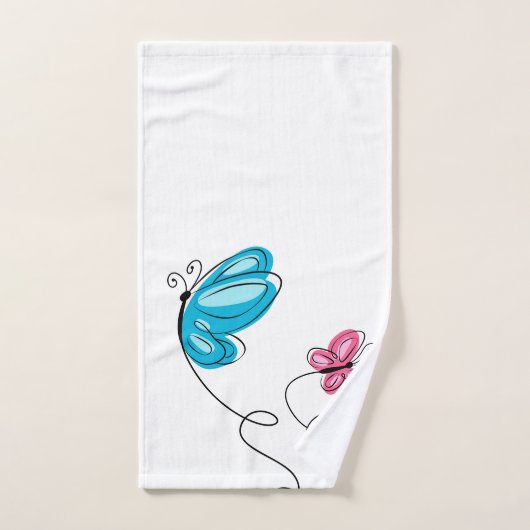 papillon dessiné à la main (Serviette à main)