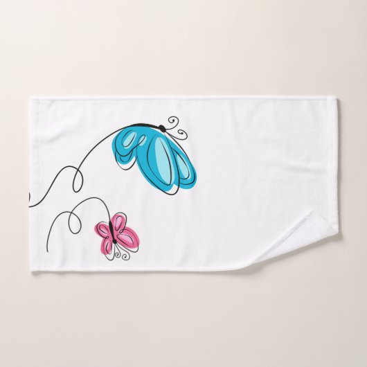 papillon dessiné à la main    (Serviette à main)