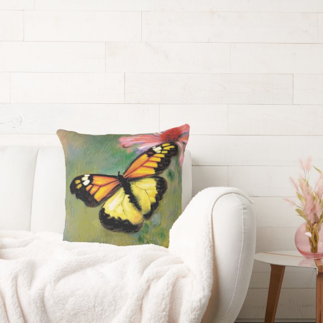 Papillon d'été du printemps - Coussin (Canapé)